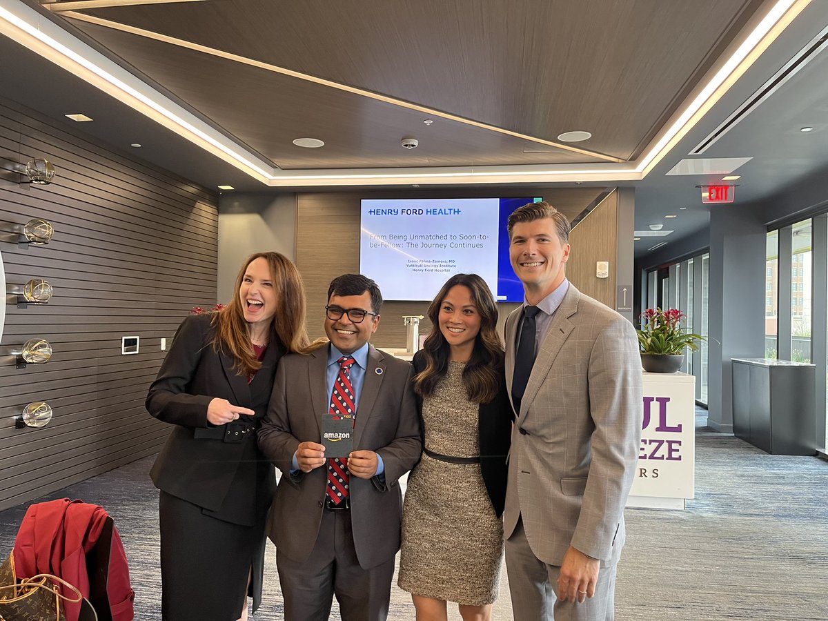 emilyB_MD's tweet photo. So lucky to have the amazing @KGUROmd as our Visiting Professor this year. Amazing lectures, good laughs, and great conversations 🤗 thank you for coming to Detroit 🌟 https://t.co/r5Vgtsr5zZ