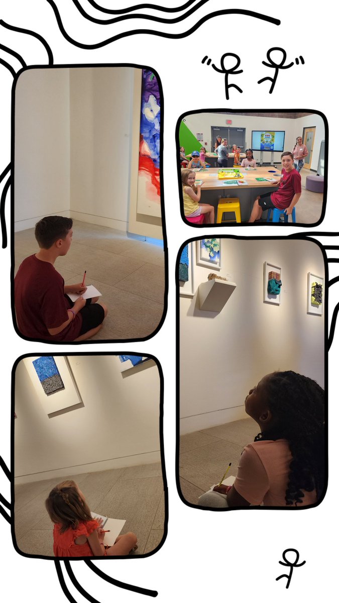 Le_arted's tweet photo. Such a fabulously fun week of work with @Marie51184229! We created acrylic painting based on our studies of artist Andrea Reyes and examined plants and bugs @MuseumSW! https://t.co/JscNBFvvY2