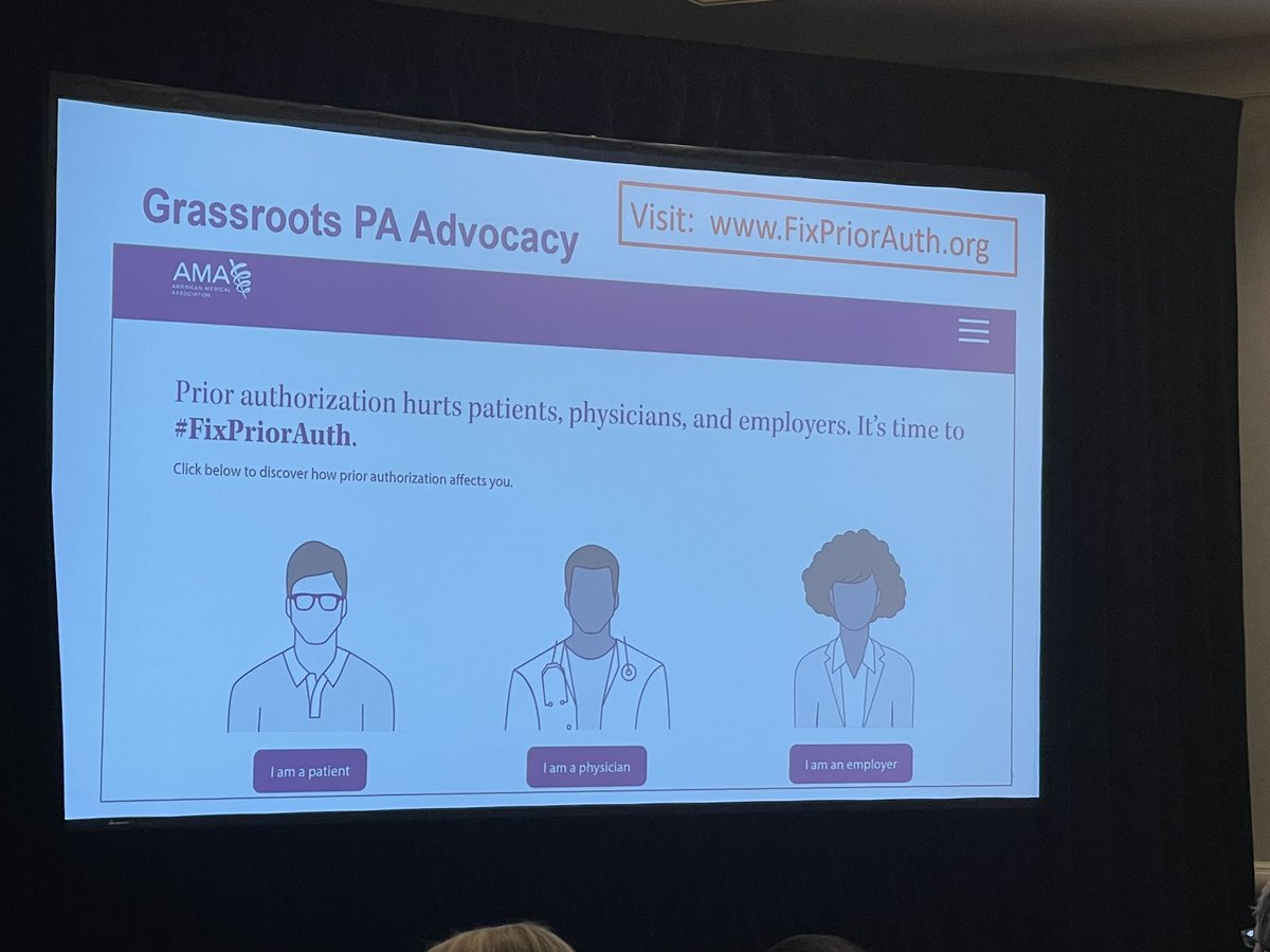 njalandhara's tweet photo. #FixPriorAuth.
AMA VP of government affairs, Ms Brown talking about their take on prior auth.
#RPAPAL23 https://t.co/iTpfBDyd7U