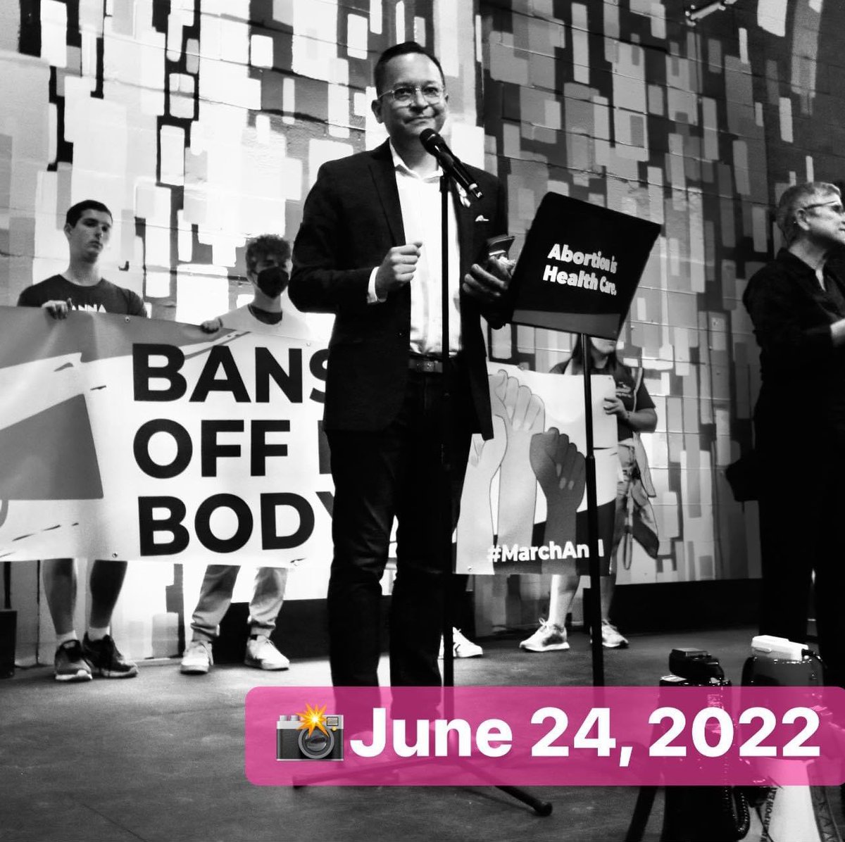 CarlosGSmith's tweet photo. It’s been one year since SCOTUS struck down #RowvWade, unleashing an unprecedented attack on our rights and freedoms not seen in generations.
The battle to take back our rights is happening in state legislatures and on the ballot and I WILL NOT BACK DOWN from this fight! https://t.co/I4oCiF5Mlk