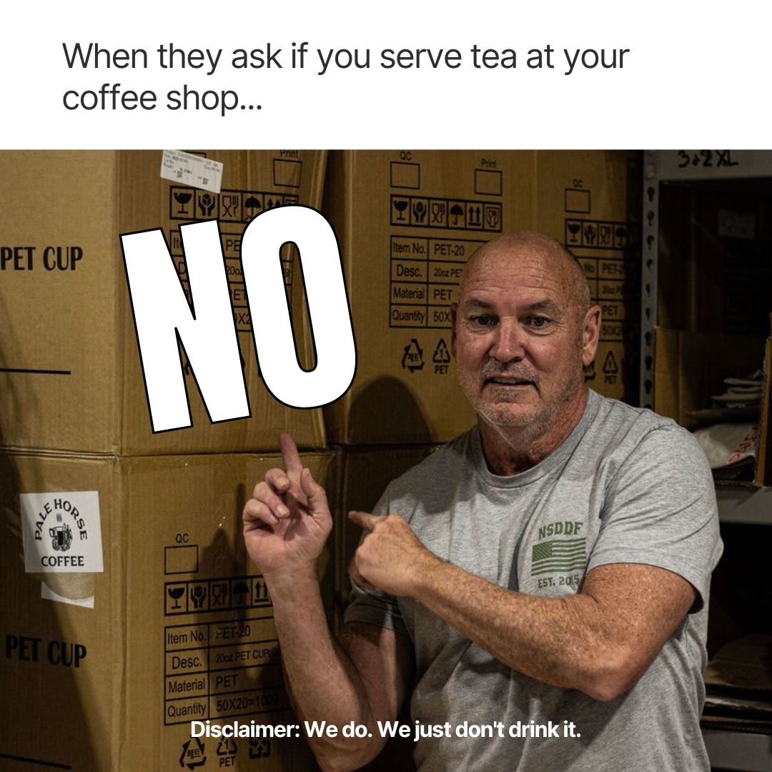 Last we checked, we dumped that stuff in the harbor... 🤷‍♂️🇺🇸☕️