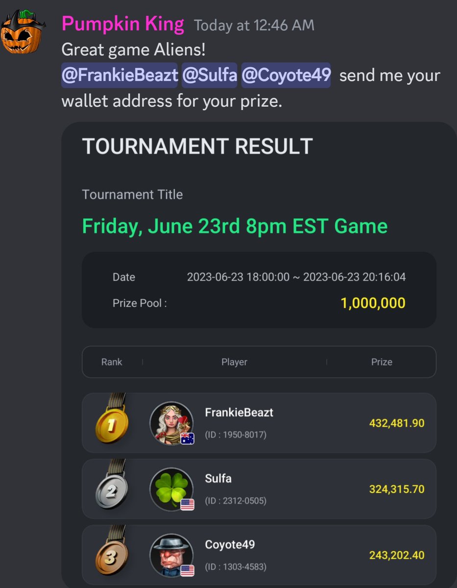 Pluto_Alliance's tweet image. Congratulations to last nights poker winners!

And a big thank you to @CoinReaperUSA for hosting these!
 
Until next time...
#PlutoisaPlanet