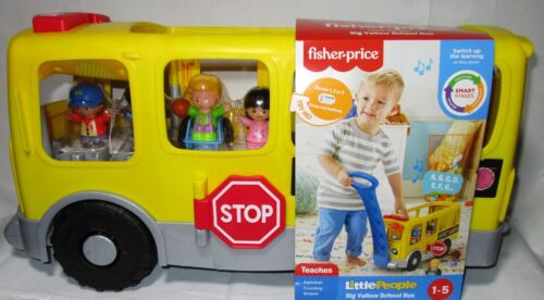 NEW #BirthdayGift Little People Big Yellow School Bus ebay.com/itm/1958300999… Lights, Sounds, + 4 Figurines #FisherPrice Marbrasw #eBay #GiftForKids