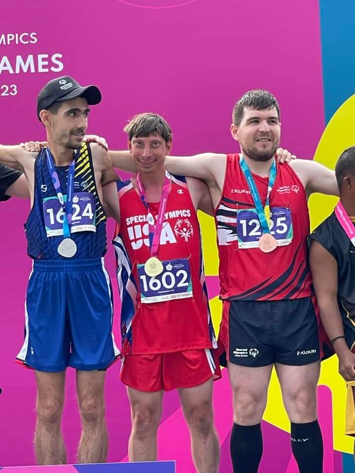 IAmTheMediaPro's tweet photo. Congratulations to @SONorthCarolina athletes Philip Blount and Erin Cagle on their accomplishments @SOWG_Berlin2023 Philip got gold in Shot Put in Athletics and gymnast Erin got silver in Vault, 5th in Beam and Uneven Bars, 7th for Floor and 4th all-around! https://t.co/zKdMFxhe7e