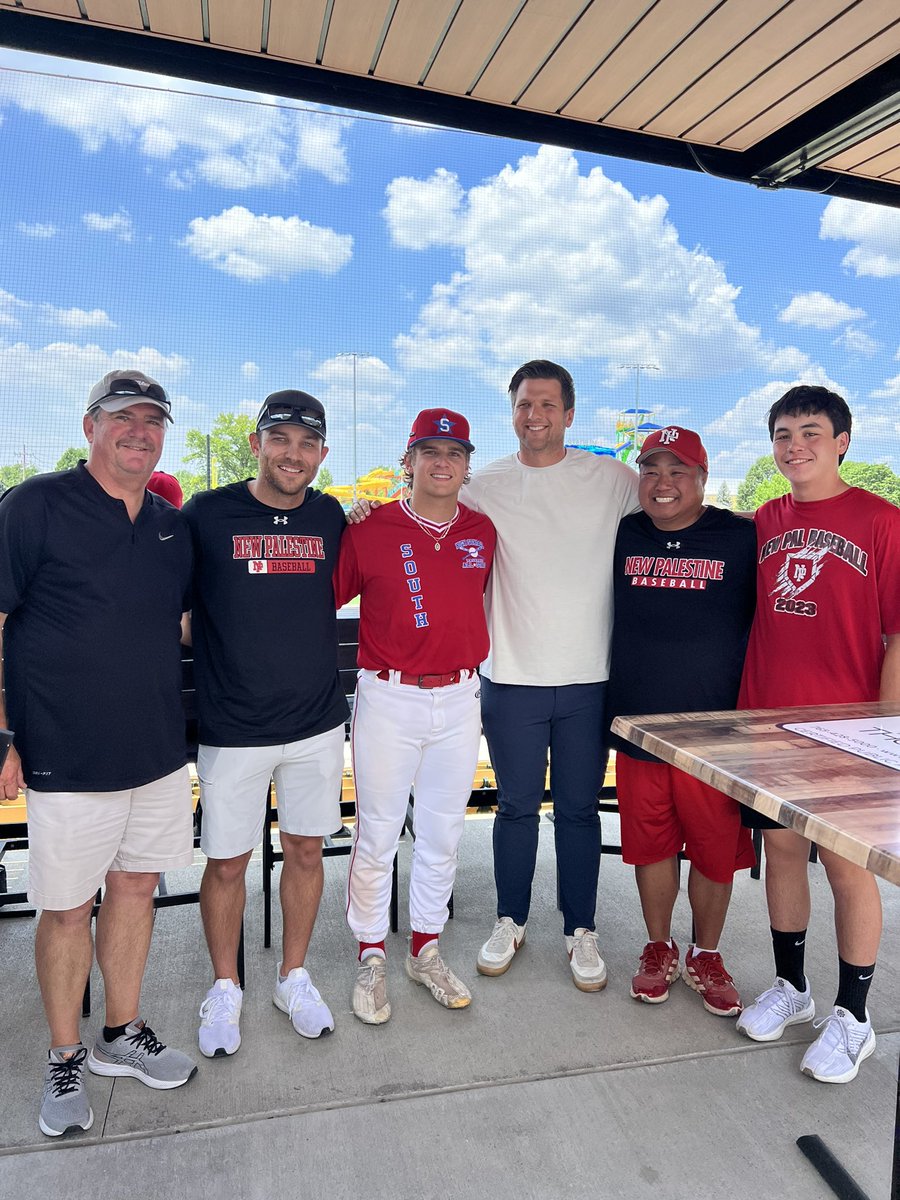 NewPalBaseball's tweet photo. What a blast watching Wes Stiller represent our program one final time in the North-South All Star game. We are so excited for your future! https://t.co/G7SeqEwR8r