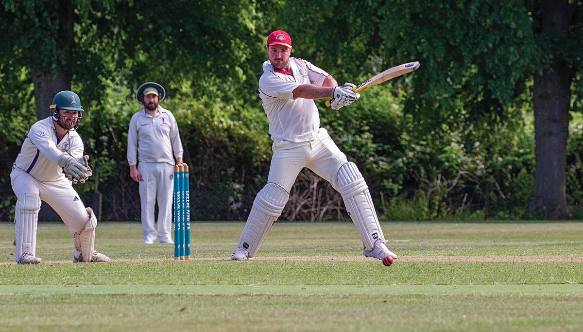 marchtowncc's tweet photo. 'Bomber' is back at The Avenue! Matt Wilcox on his way to a knock of 93 for MTCC 2nd XI in their 88-run win today against Saffron Walden 3rd XI. https://t.co/PoegmrNffk
