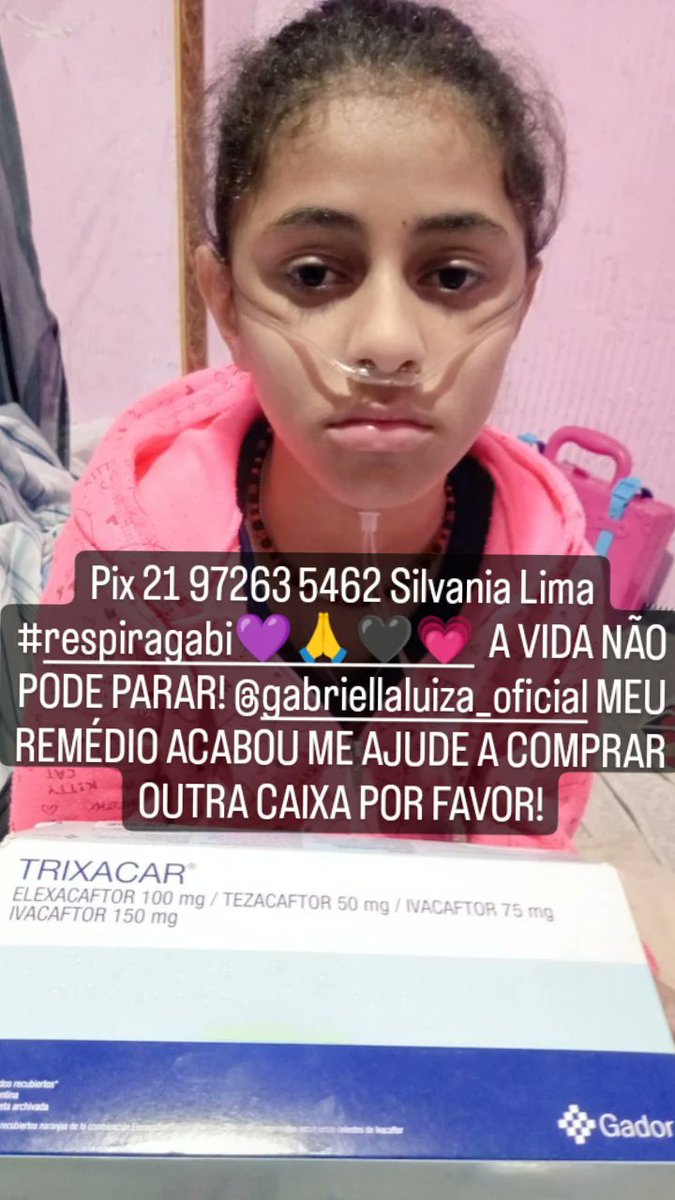 URGENTEEEEEEE!!! S.O.S GABI! GABIZINHA ESTÁ MAIS SECRETIVA E CANSADA PRECISAMOS URGENTE SALVAR A VIDA DA NOSSA PRINCESA! COMPARTILHEM,NOS AJUDEM COMO PUDEREM! #RESPIRAGABI NÃO PODE PARAR! PIX 21 972635462 SILVANIA LIMA ! 🖤❤️🙏💜