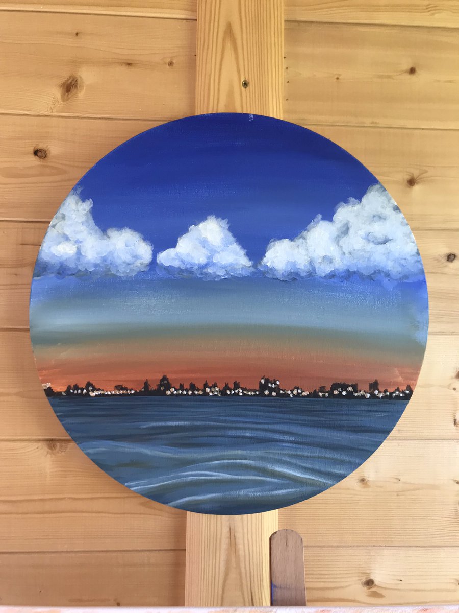 Tiny bit of #beingme #seascape #acrylicpainting