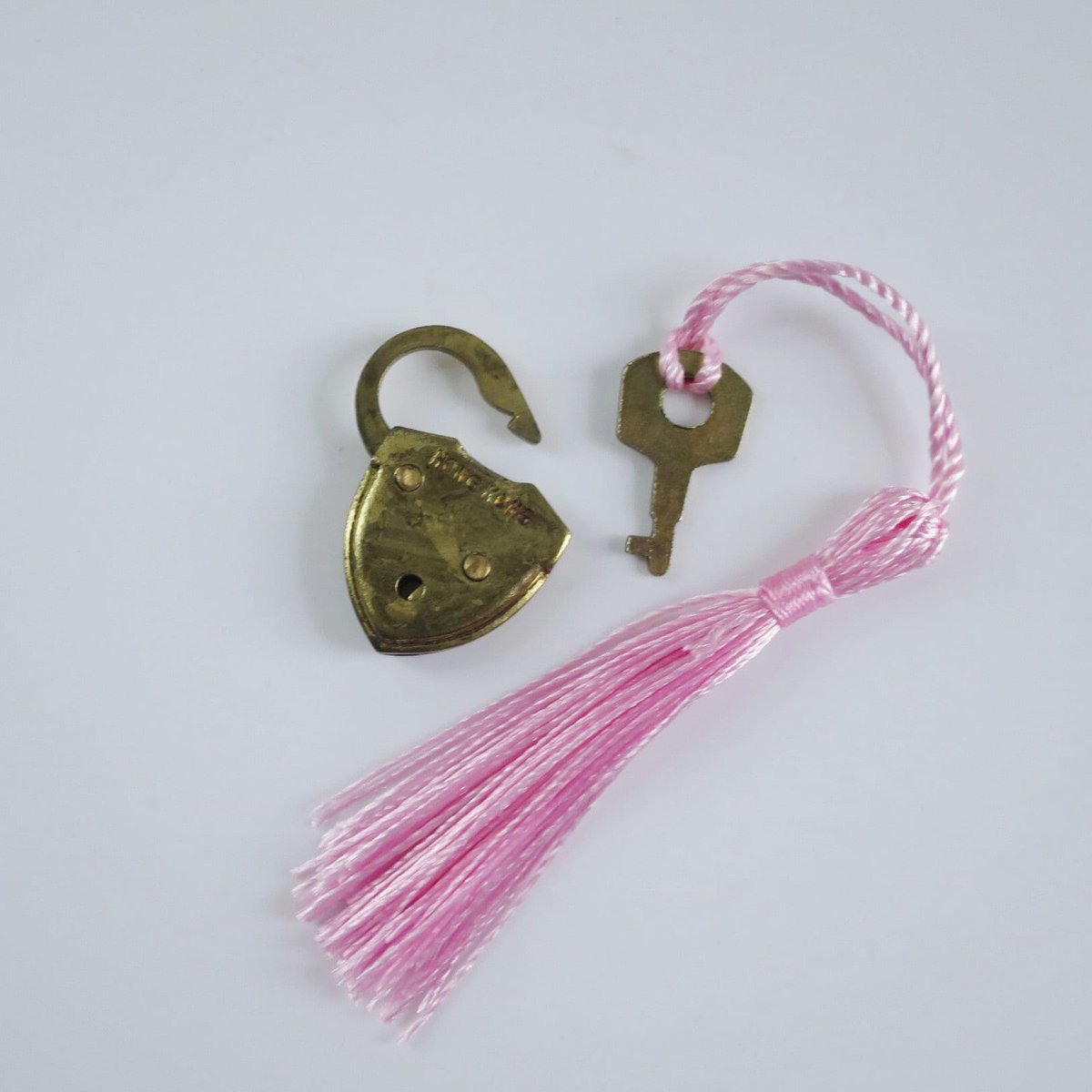 Vintage Heart Lock & Key Charm Pendant Set, Mini Padlock and Key, Maid of Honor BFF Gift tuppu.net/2a46d3c6 #SMILEtt23 #EtsyteamUnity #SwirlingO11 #Vintage4Sale