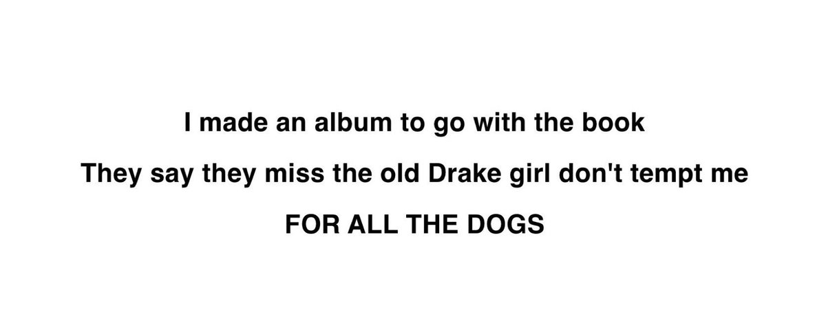 Drake announces his new album “For All The Dogs” coming soon.