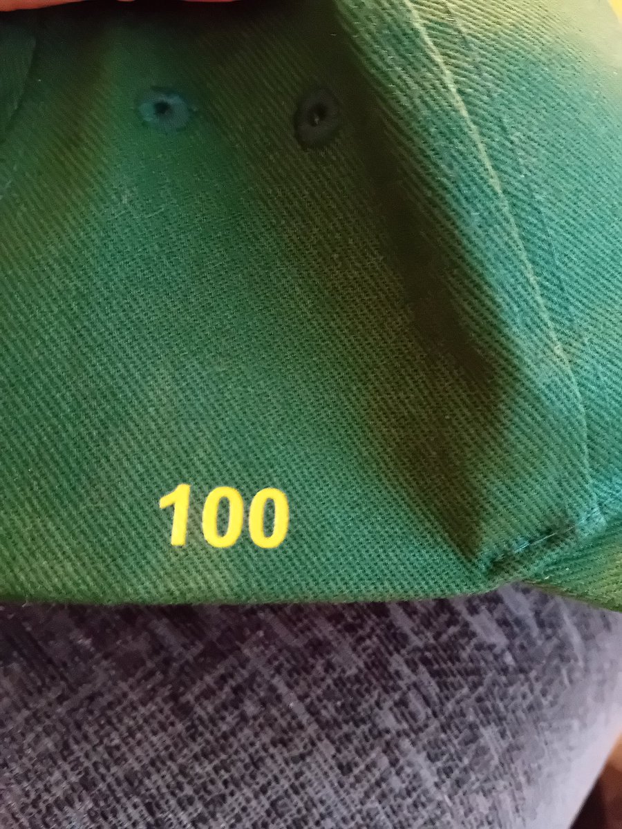 Thanks to Ashtead cc 2s for my 100th game cap,love it Blokes