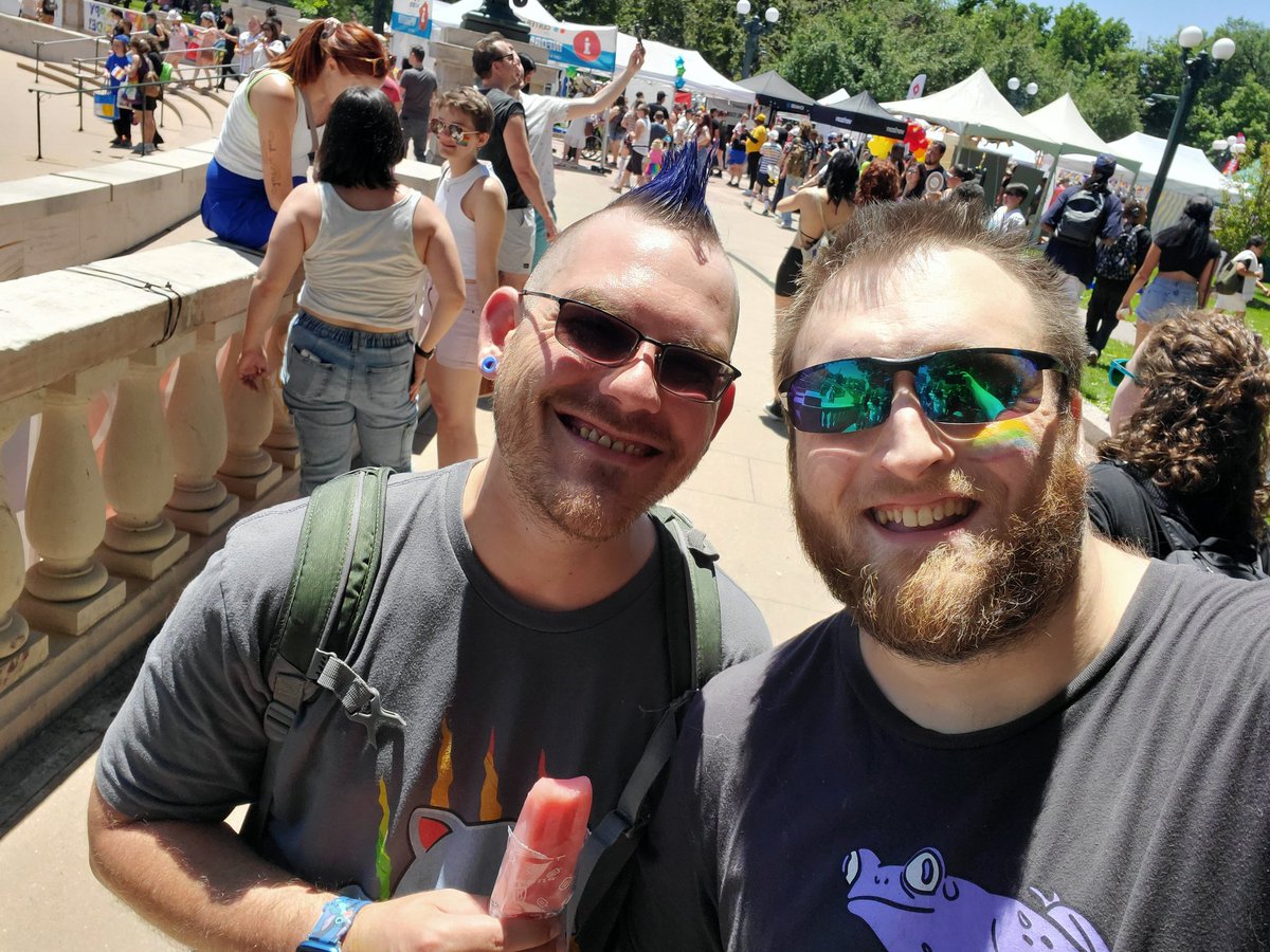 At #DenverPride with the boyfriend!