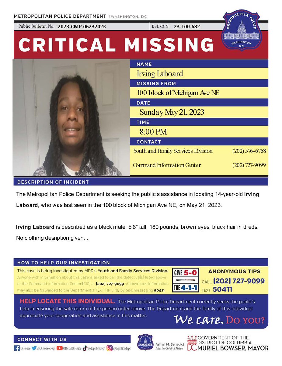 DC Police Department tweet media