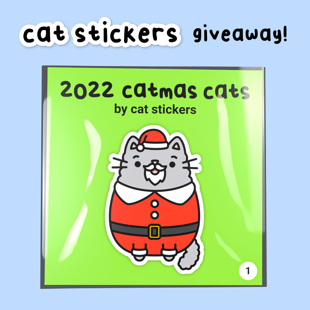✨😺 #NFT GIVEAWAY 😺✨

Win a 2022 Catmas Cats Sticker Pack worth $7:
1⃣ Follow @catstickersnft
2⃣ Like & retweet
3⃣ Tag 2 friends
4⃣ Comment your WAX address

⏳ Competition ends 26 June 2023

#WAXFAM #WAXNFT #NFTartist #NFTGiveaway #FreeNFT $WAXP