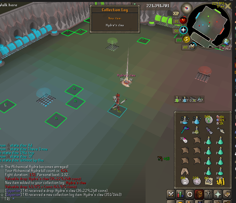 Tri_OSRS's tweet photo. #1 Claw on 624KC spooned, carried trip on because of my supplies, then - Pulled a 2nd one 3kills later XD @OldSchoolRS @osrs https://t.co/8W52PLNDIR