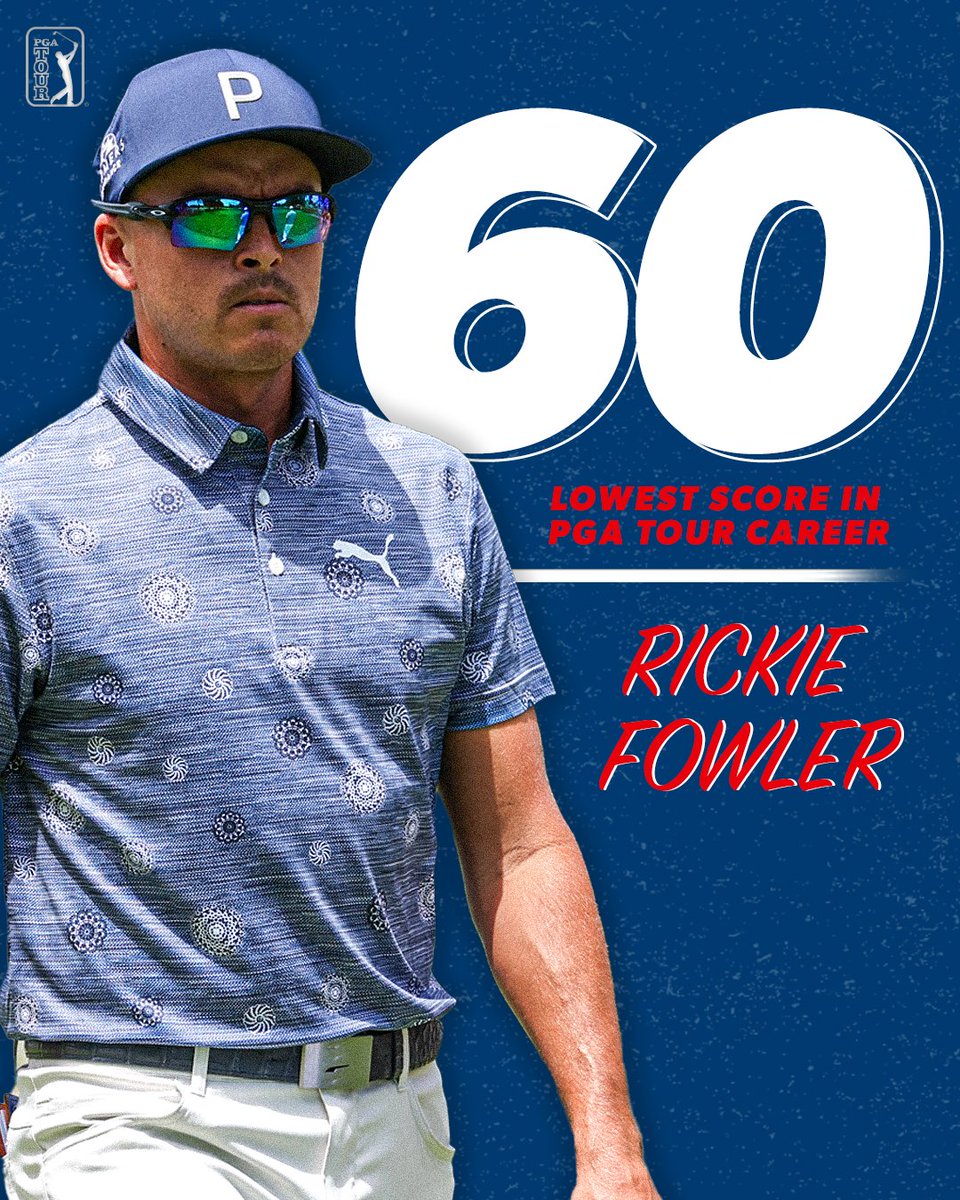 The lowest round of his career 🔥

@RickieFowler fires a 60 on Moving Day @TravelersChamp 👏