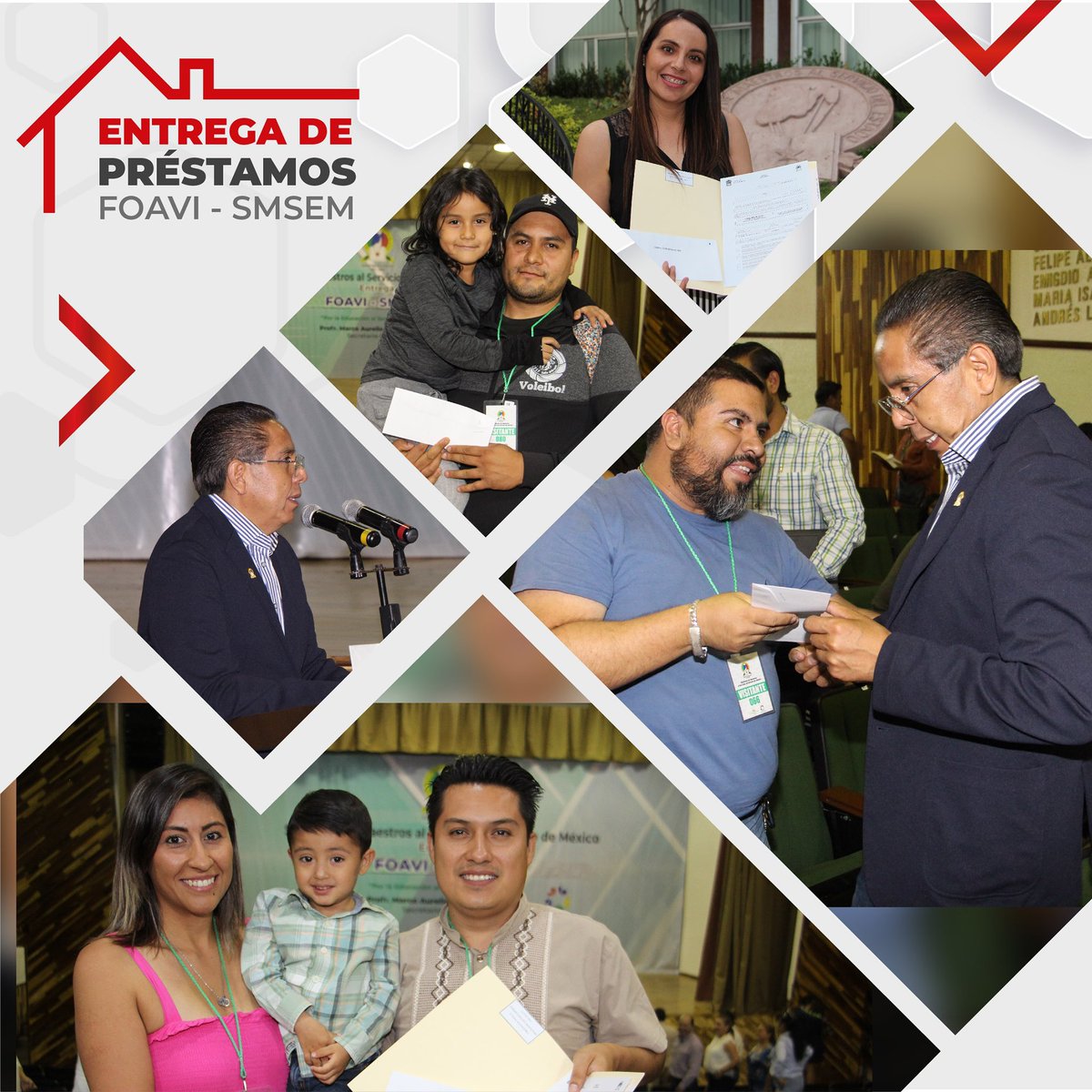 SMSEMmx's tweet photo. #FOAVISMSEM| En el emblemático Auditorio “Forjadores de la Unidad Sindical” el Secretario General del Comité Ejecutivo Estatal 2021-2024 del #SMSEM, Profr Marco Aurelio Carbajal Leyva, entregó a compañeros docentes el Fondo de Apoyo a la Vivienda: una gestión gremial que beneficia al magisterio mexiquense en el acceso a un hogar propio que le dé estabilidad patrimonial.
Las profesoras y los profesores, acreedores de préstamos para construcción, redención de gravamen y escrituración, compartieron este momento inolvidable con sus familias, quienes celebraron con mucho entusiasmo tener una casa propia donde atesorar los mejores episodios de sus vidas.
¡Juntos y en Unidad hagamos más por las maestras y los maestros del Estado de México!
#IdentidadyValorMagisterial
#YoSoySMSEM