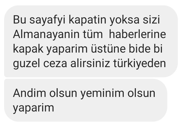 Her gün gelen tehdit mesajlarından bir örnek. Kampüsünde korkmadan yürümek isteyen gençlerin mücadelesine bile bu saldırganlıkta cevaplar geliyorsa demek ki doğru yoldayız. Tehditlere de genel cevabımız bellidir. Lütfen elinizden geleni ardınıza koymayın, biz buradayız!!