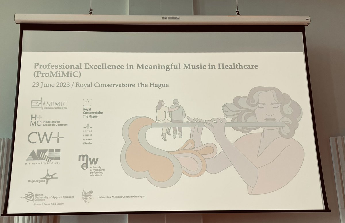 Prof Rosie Perkins (@rosielperkins) on Twitter photo Fabulous time at Royal Conservatoire The Hague presenting and discussing professional excellence in meaningful music in healthcare. The final symposium (but 💯 not the end!) of the ProMiMiC project <a href="/Art_Society/">Hanze Kunst & Samenleving</a> <a href="/cwpluscharity/">CW+ charity</a> <a href="/RCMLondon/">Royal College of Music</a> <a href="/CPerfSci/">Centre for Performance Science</a>
rcm.ac.uk/research/proje… Fabulous time at Royal Conservatoire The Hague presenting and discussing professional excellence in meaningful music in healthcare. The final symposium (but 💯 not the end!) of the ProMiMiC project <a href="/Art_Society/">Hanze Kunst & Samenleving</a> <a href="/cwpluscharity/">CW+ charity</a> <a href="/RCMLondon/">Royal College of Music</a> <a href="/CPerfSci/">Centre for Performance Science</a>
rcm.ac.uk/research/proje…