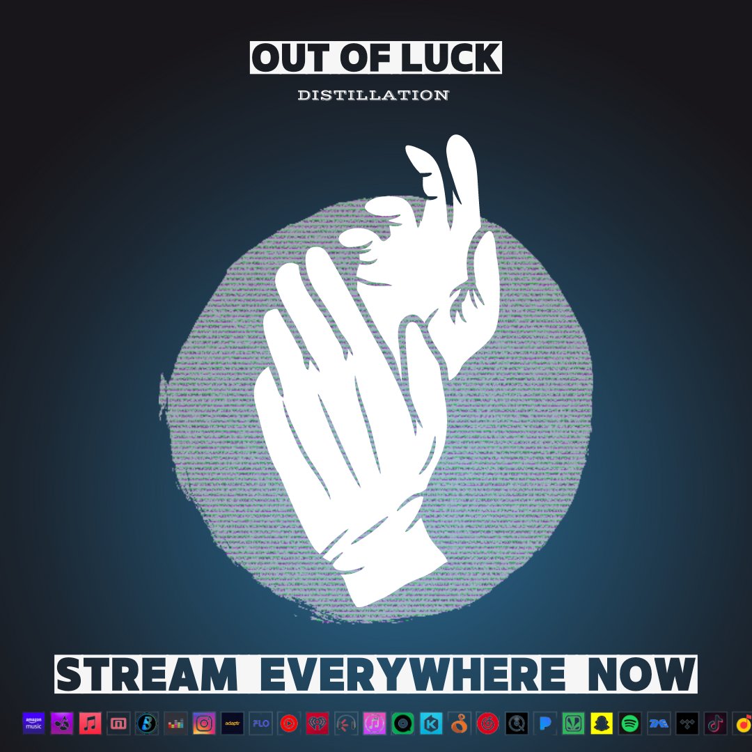 Stream our new single 'Out Of Luck' Everywhere Now!!!  
Tag us with your stream (screenshot) and thoughts. 🤘🤘

Spotify: open.spotify.com/album/3vWwPrRO…
Apple Music: music.apple.com/gb/album/out-o…
Amazon Music: music.amazon.co.uk/albums/B0C78GT… #distillationband #newmusic #streamnow #rockmusic