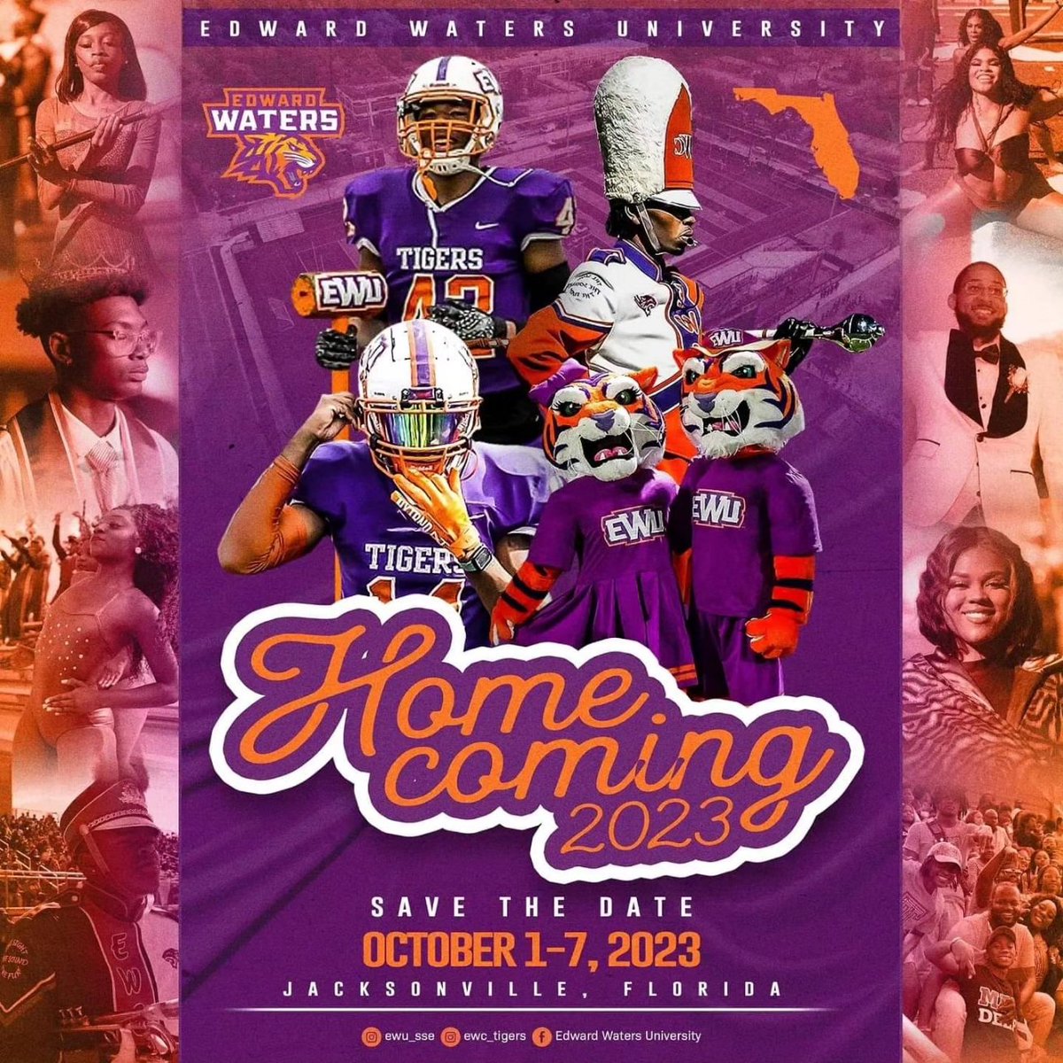 MillennialPrez1's tweet photo. We are now just 100 days away from the start of Homecoming Week 2023 at Florida’s 'Destination Institution' of Emerging Eminence at THE @ewctigers Edward Waters University! #EWU #SaveTheDate #EWUHomecoming2k23 #HBCU #FirstInFlorida #TigerPride #EmergingEminence 🐅🐅🐅🐅🐅🐅🐅 https://t.co/zmnvZq5hSn