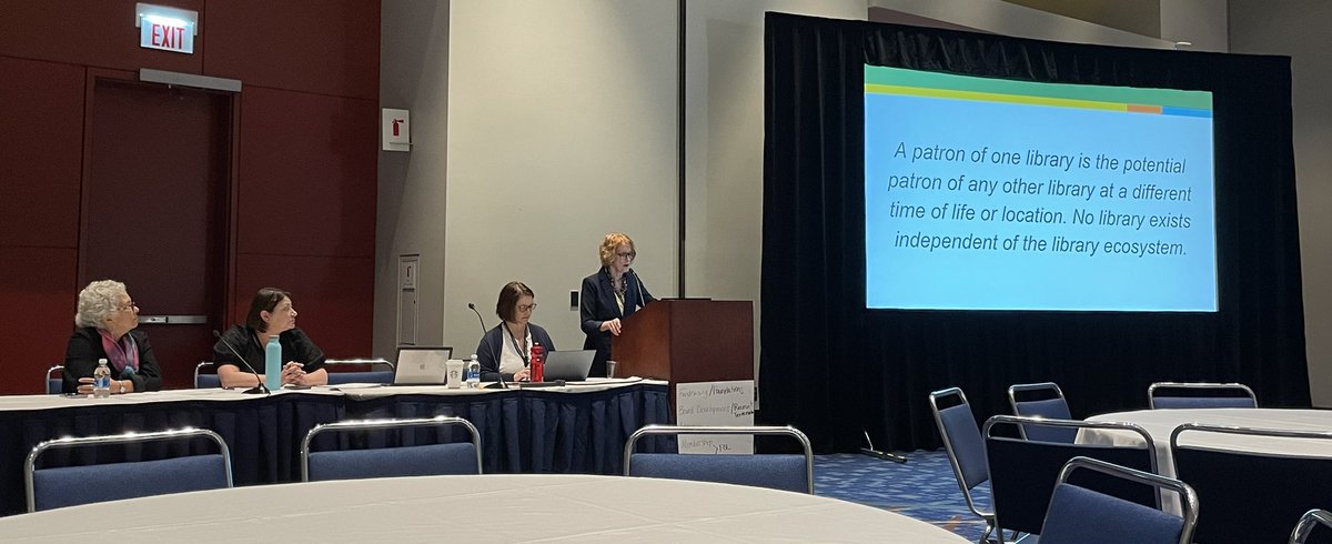 LibraryPolicy's tweet photo. The #ALAEcosystem team led a great advocacy work session at #ALAAC23 today, reminding us of the importance of working together across library types: “A patron of one library is the potential patron of any other library…”

More on the initiative: https://t.co/vtz18W3LiK https://t.co/xahADGiP0w