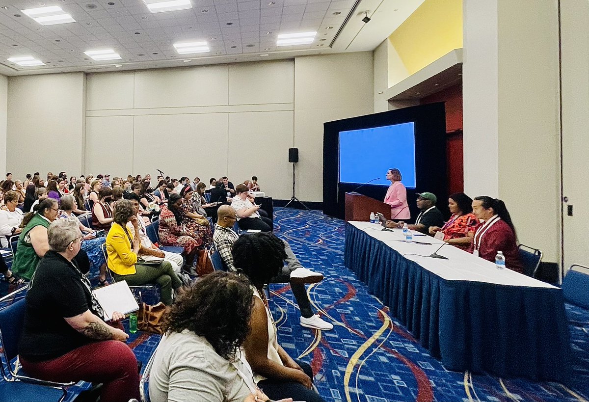 leoslo's tweet photo. A successful #ACRL President’s Program at the #ALAAC2023 . It was a pleasure to co-chair the planning committee with Annie Bélanger for ACRL President @librarierin . Thank you to our wonderful speakers &amp; moderator: @kawannab DeLa Dos, @biolibrarian https://t.co/IesBPg6oQK
