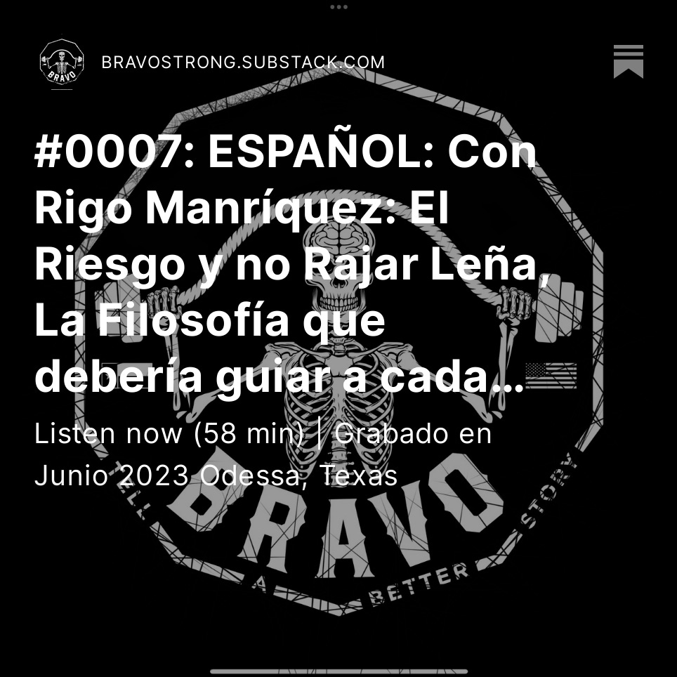 #0007: ESPAÑOL: Con Rigo Manríquez: El Riesgo y no Rajar Leña, La Filosofía que debería guiar a cada Emprendedor, Empresario Chihuahuense y su negocio de 20 años, Su Primer Encuentro con DIOS.

link in bio
