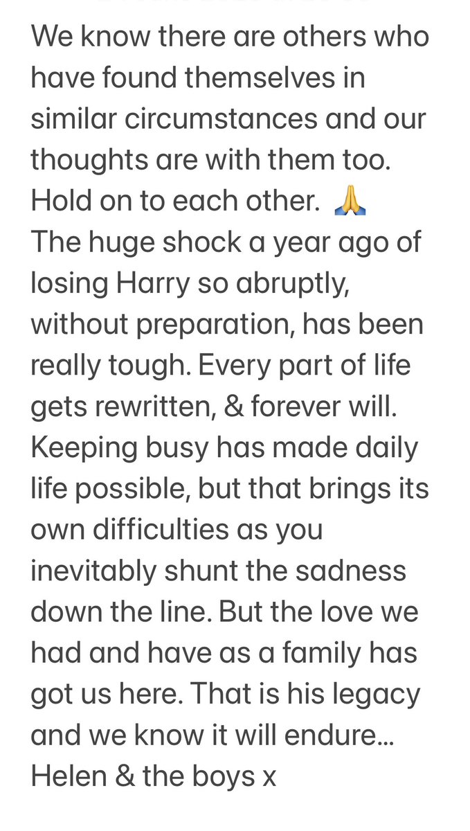 GrationHarry's tweet photo. We send immense thanks to everyone who has taken time today to think about us. You are very kind. There’s only one Harry Gration 💛 https://t.co/kczera2tso