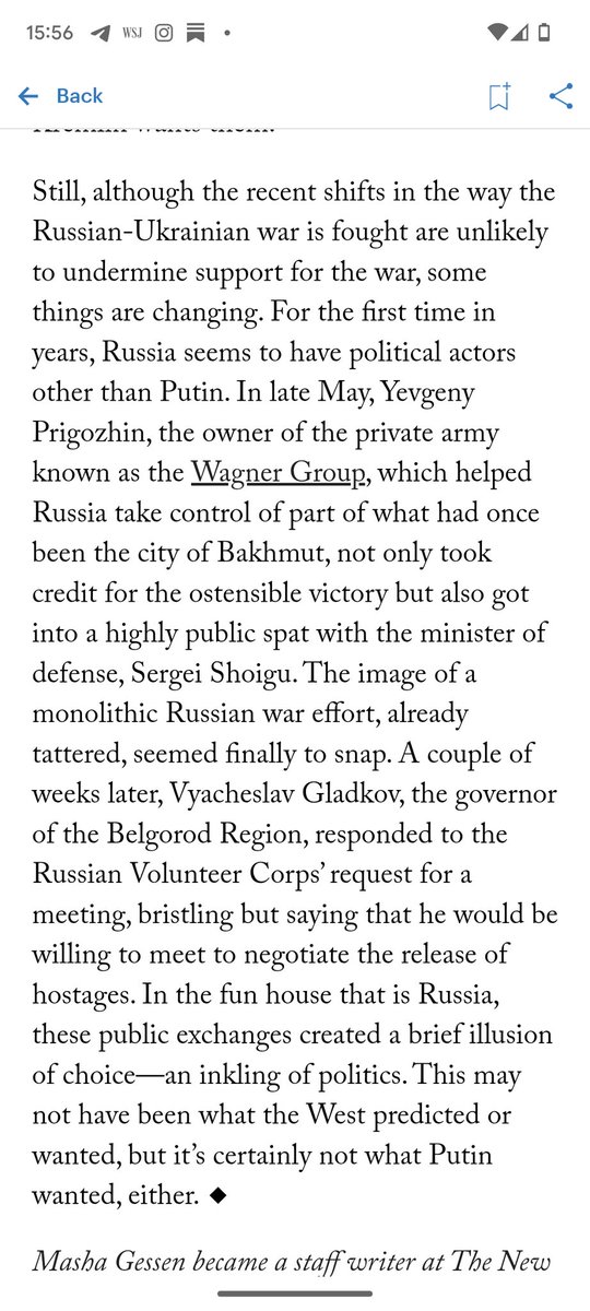 This, from a couple of weeks ago, has held up well. My argument was, and is, that the threat to Putin's regime is not in lack of 'support for the war,' whatever that means in a totalitarian society, but in losing the monopoly on political speech and action