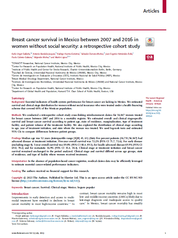 LajousMartin's tweet photo. Nuestro análisis de cáncer de mama bajo el Seguro Popular: 70% inicia tratamiento en etapas avanzadas, supervivencia subóptima y sin mejoría en el tiempo, y diferencias entre estados  de hasta 20 puntos porcentuales. Lo podemos hacer mejor. https://t.co/LqBSXTAmzj @UngerKarla https://t.co/oPa56jTg4w