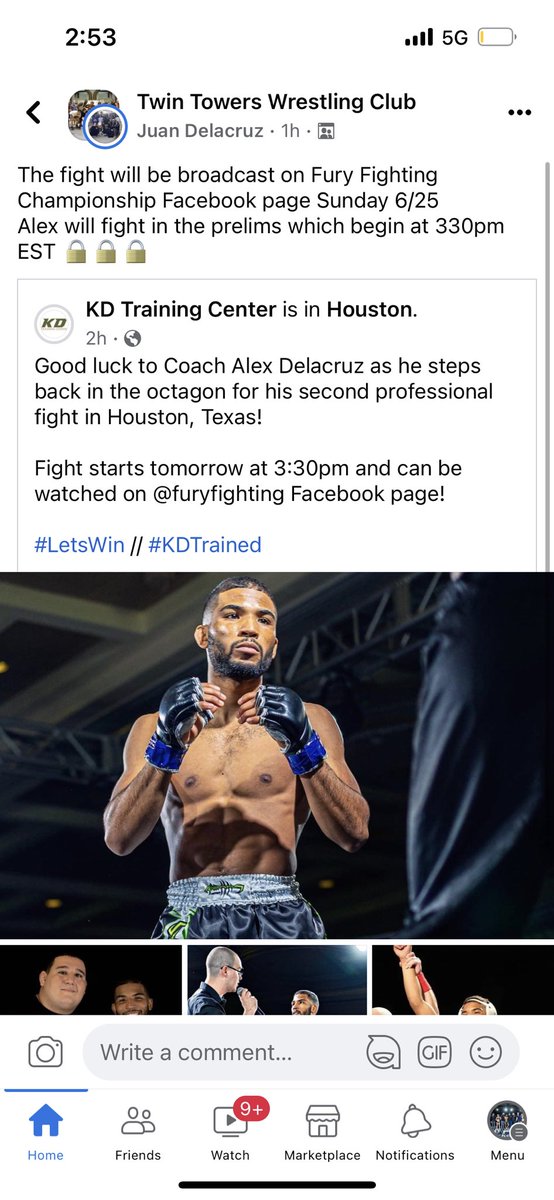 alex_delacruz16's tweet photo. My fight will Be live @ 3pm Est time Tomorrow … tune in on Facebook @FuryFightingTX  to watch! Let’s go #Takeover 🚀👑 https://t.co/8hmFw5u15P