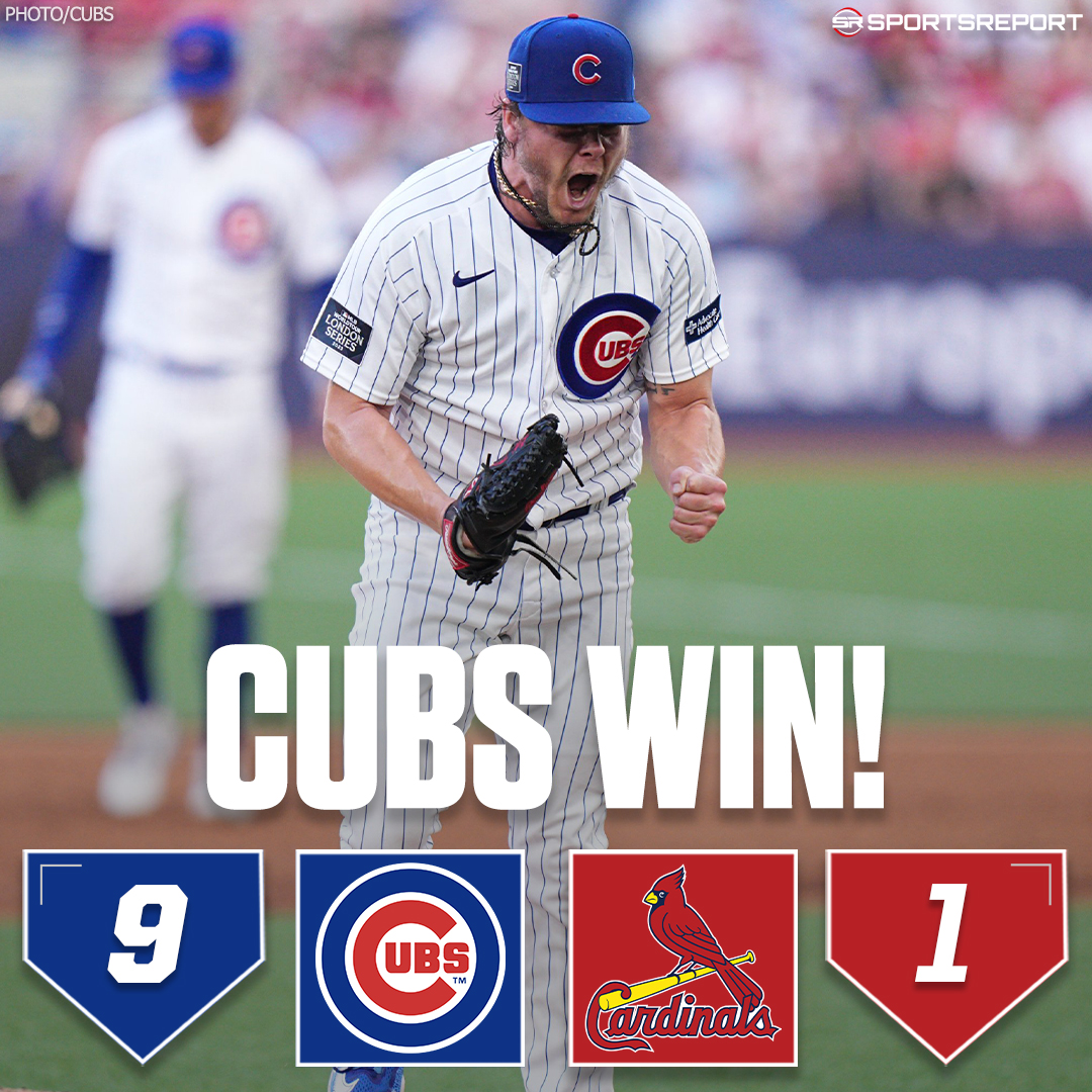 CUBS WIN!!! The #Cubs crush the Cardinals in London on Saturday!!!