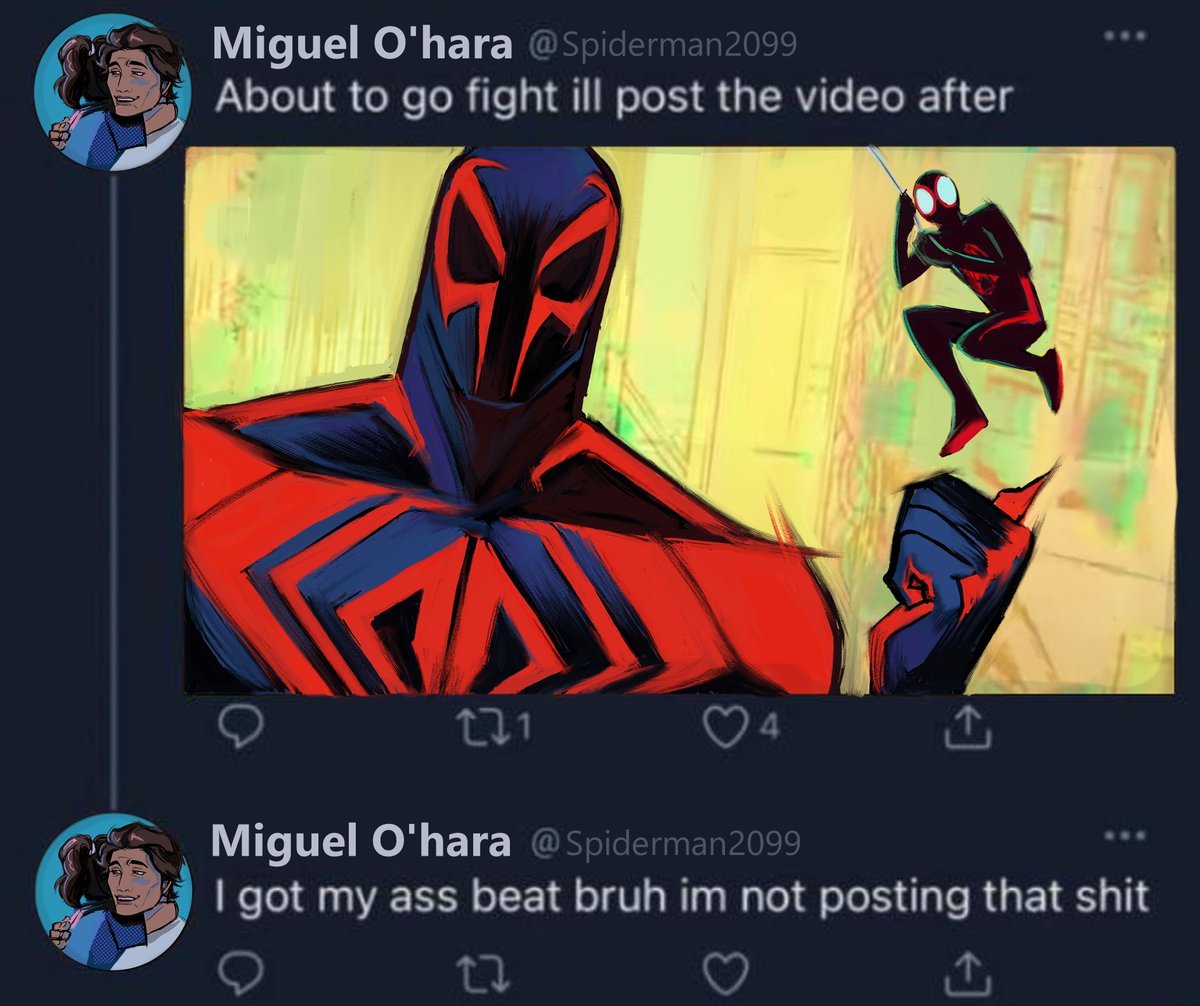 Miguel would have his daughter in his pfp, you can't convince me otherwise
#SpiderManAcrossTheSpiderVerse  #Spiderman #MiguelOHara #MilesMorales