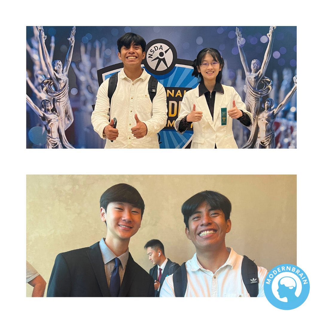 modernbrain's tweet photo. Congratulations to Mira J. and Aston K. on making finals in Middle School Congress at the @speechanddebate National Championship! Shout-out to Coach Fidencio for supporting and guiding them to success. ⭐ 
.
.
.
#speech #debate #speechanddebate #publicspeaking #publicspeaker https://t.co/8w7tjnhypf