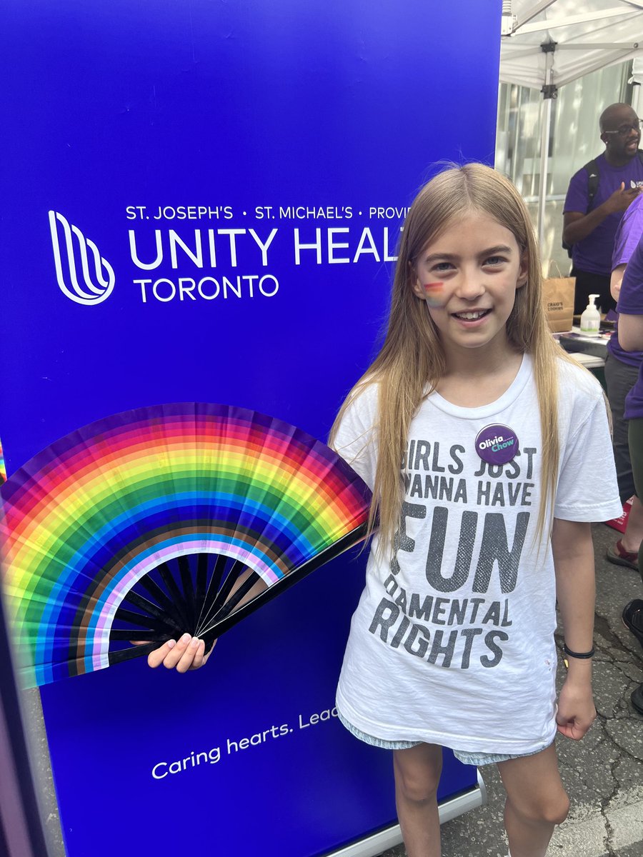 Kindness over everything - start em young. Happy #Pride2023 from ⁦<a href="/UnityHealthTO/">Unity Health Toronto</a>⁩