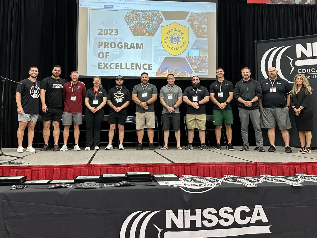 wghtcoachk's tweet photo. Very Blessed to have received the SE Regional Coach of The Year Award and to have our S&amp;C program awarded Program of Excellence.  Thank you NHSSCA! Thanks to our Amazing Administration, Coaches, Students and families that have invested in our program! #NHSSCA #FAMILY https://t.co/WOfYUQqZEN