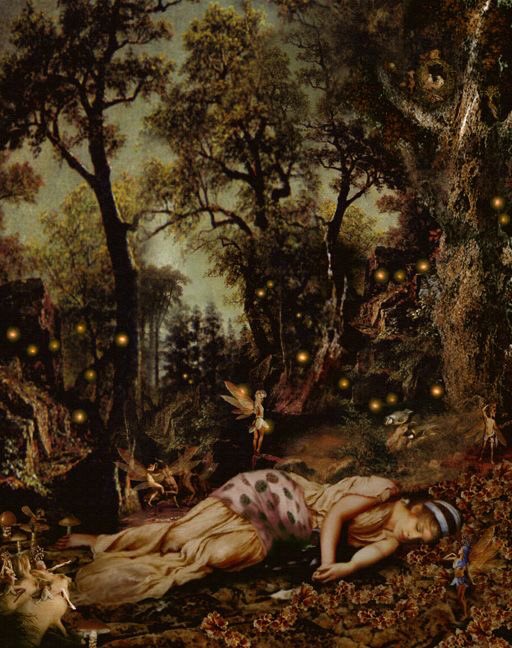 And sleep, that sometimes shuts up sorrow's eye,
Steal me awhile from mine own company. 
#Shakespeare #Midsummer 
#InternationalFairyDay

🎨Howard David Johnson