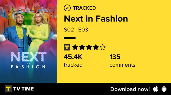 I've just watched episode S02 | E03 of Next in Fashion! #nextinfashion  tvtime.com/r/2RJ15 #tvtime