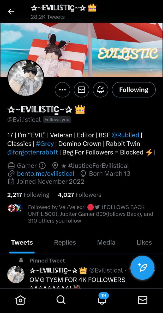 MysteryEvilx's tweet photo. @Evilistical @playQuickGame Oo, done! Good luck everyone! https://t.co/GyMwdynUnc
