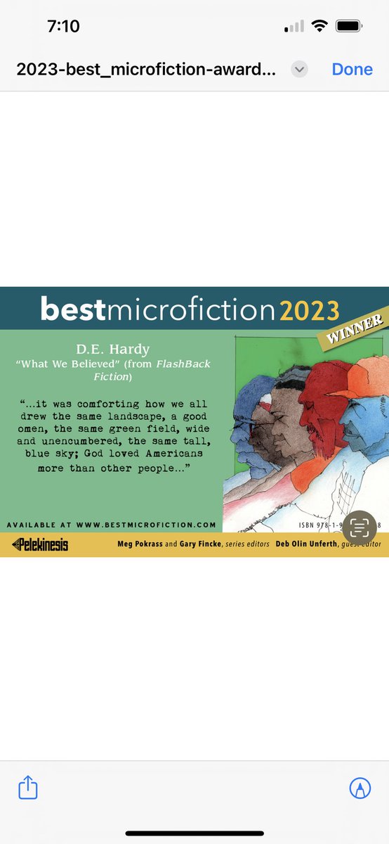 I got an email with this amazing graphic today from <a href="/bestmicrofic/">…</a>. What an awesome thing to receive!! Thank you again to the editors, and to <a href="/FlashBackFic/">FlashBack Fiction - on a break in 2023</a> for being this piece’s first home. 💚💚