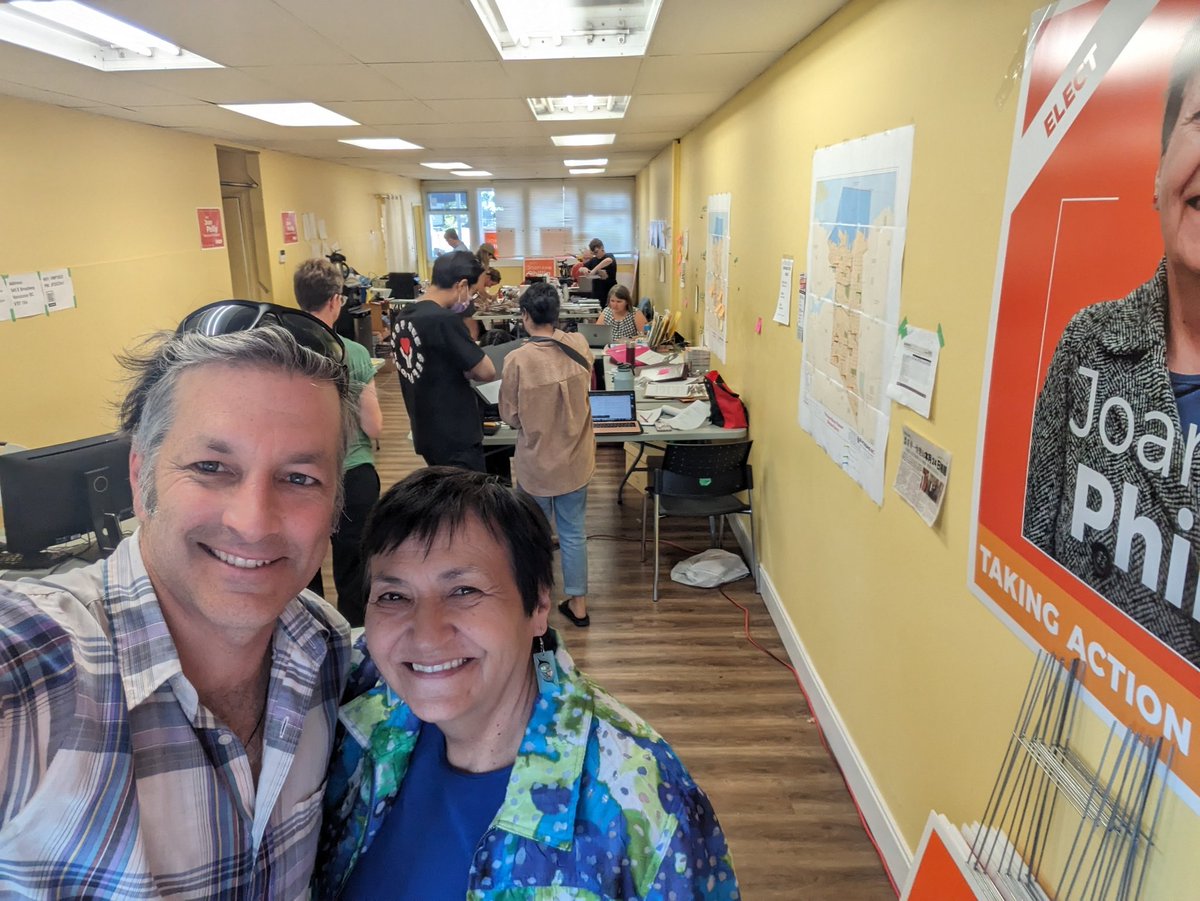 It's voting day for the Vancouver Mount Pleasant by-election! We got the chance yesterday to meet Joan's dynamite support team in Vancouver. Keep up the energy for the final push! @NDPJoan