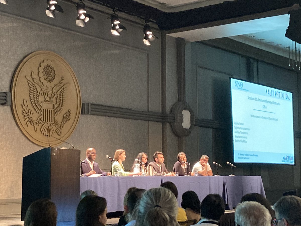 The CNS immunotherapy panel at #PedsSNO @NeuroOnc was a hell of a group. Congrats @FosterJb, @ScientistStephG, @mitralabcuamc, Andrea Timpanaro, & Sujatha Venkataraman on your amazing work. #CARTcells #VitanzaLab #EndDIPG #EndDMG