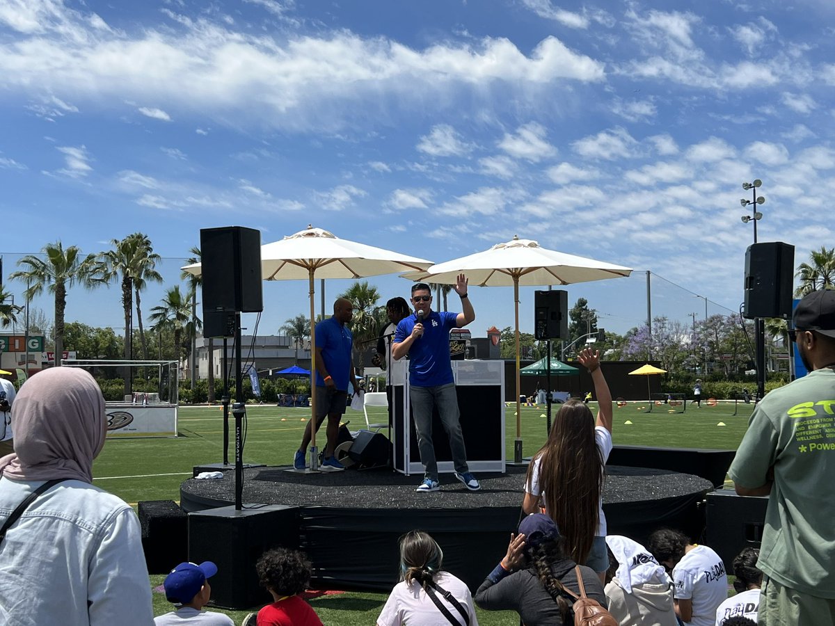 Today is PlayDay, a national day to advocate for play equity. It was great to be with partners like the @LA84Foundation @PlayEquityFund and @RenataAngeleno on this special day. Was proud to represent the @DodgersFdn and speak to our youth! #playday2023 #playequitynow
