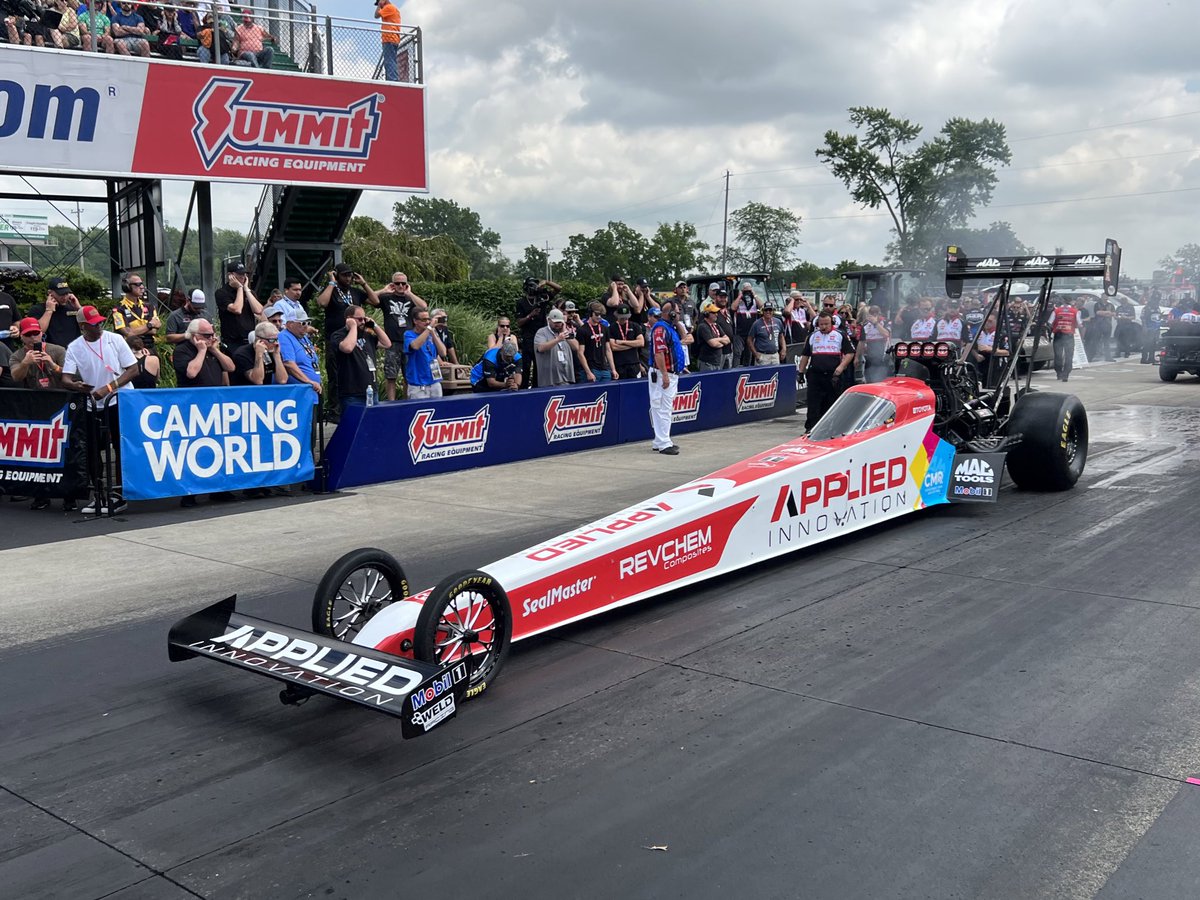 NHRA's tweet photo. The Top Fuel @MissionFoodsUS #2Fast2Tasty final will pit @Air_Doug against @TheJustinAshley! 

#NorwalkNats https://t.co/mvspLM6zbw