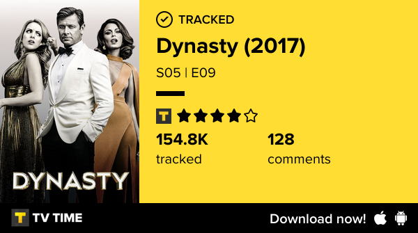 I've just watched episode S05 | E09 of Dynasty (2017)! tvtime.com/r/2RJ4g #tvtime