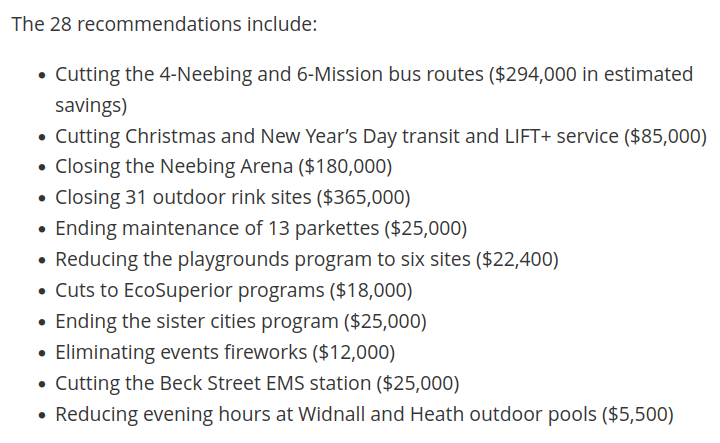 tachyondecay's tweet photo. So glad that City staff decided to find savings by *checks notes* cutting public transit, free outdoor spaces, and environmental funding. /sarcasm 🙃

https://t.co/yhMGlaM4Do https://t.co/oCIPSyKMW0