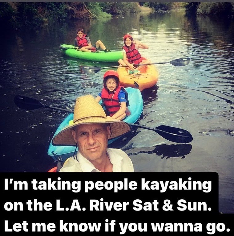 I’M TAKING PEOPLE #KAYAKING ON THE #LosAngeles #River all weekend and EVERY weekend! Let me know if you wanna go.
.
.
#GaryGolding is a #ManWithaMessage  #Kayaking #Snorkeling #Survivalist #NakedAndAfraid has ever known!
#ConsumeAsLittleAsPossible #Survival  <a href="/NakedAndAfraid/">Naked and Afraid</a>
