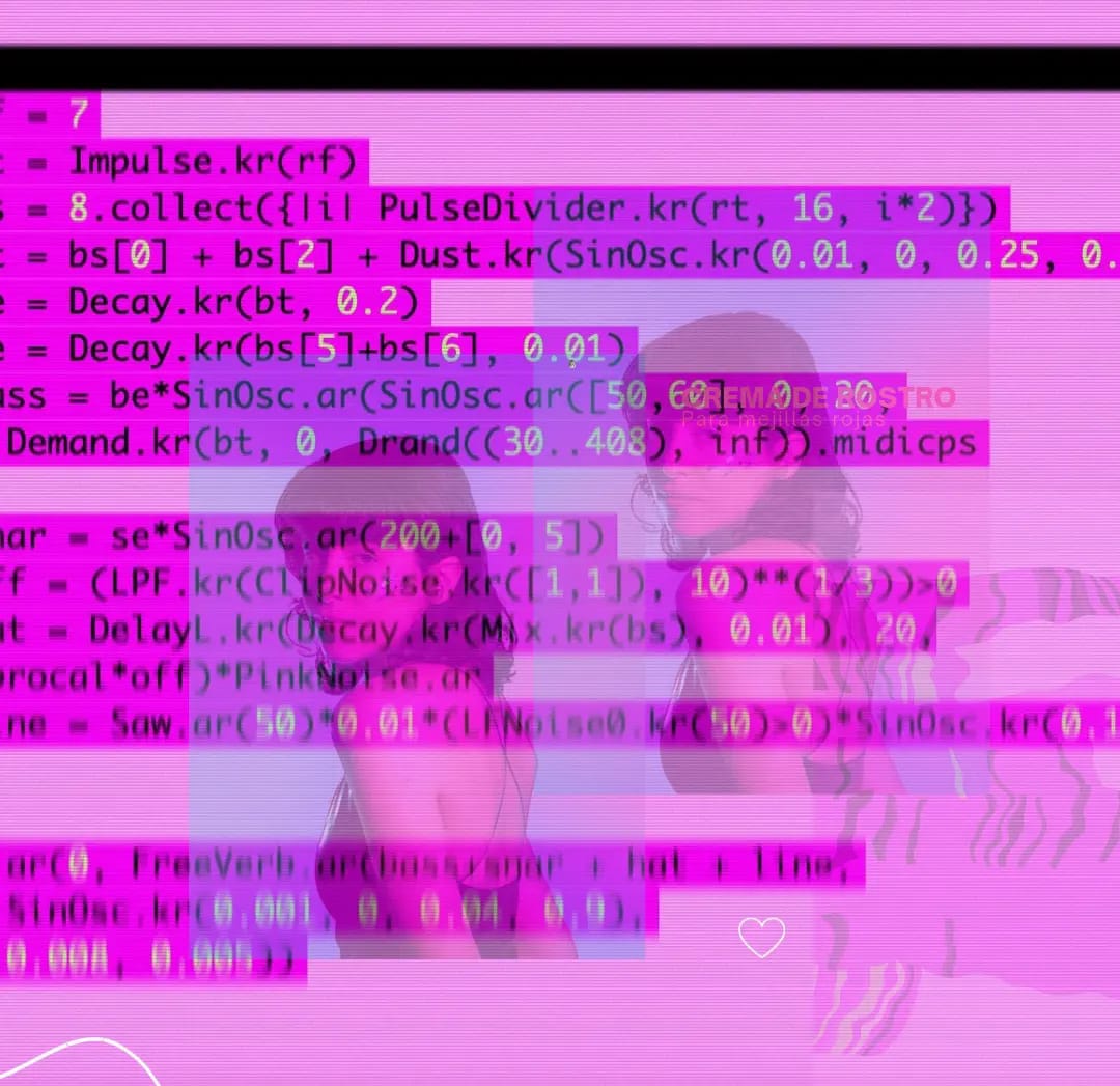 TrombiniMicaela's tweet image. Playing
Next dates
13.7 | 2.9
#livecode #performing #electronic #musiclive #writingsourcecode #supercollider #piece #real-time #proxyspace #JITLib #soundart #computerscience #digitalart