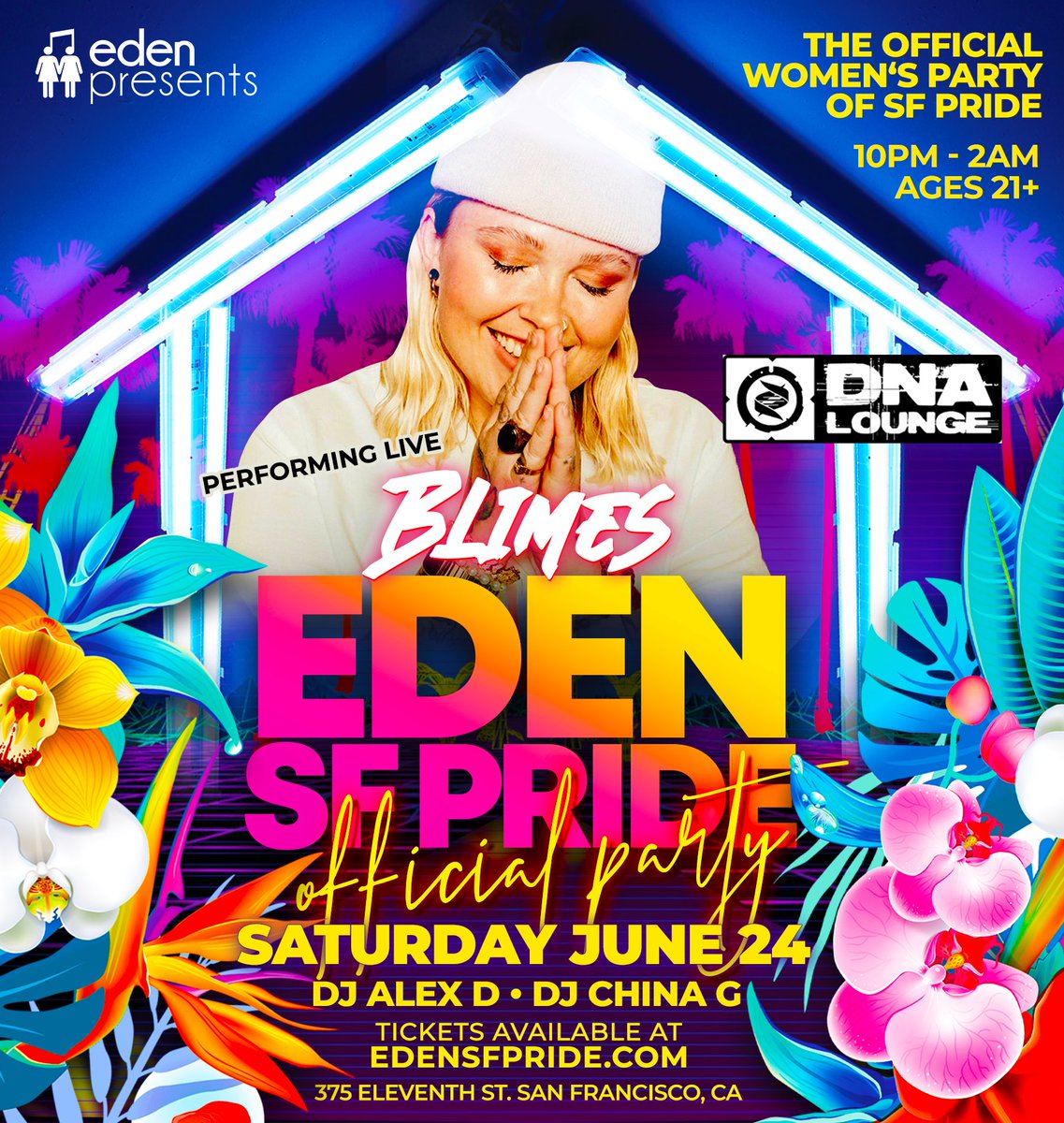 surprise pop out, tonight! 🥳 #sfpride 
<a href="/edenentgroup/">eden entertainment group</a> 🌈🌈🌈